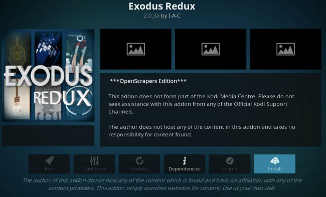 Exodus Redux Movie Kodi addon to watch movies with zero buffering