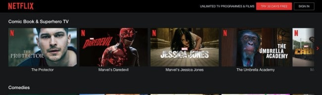 Netflix- largest movies websites for downloading