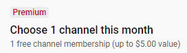 Choose 1 channel