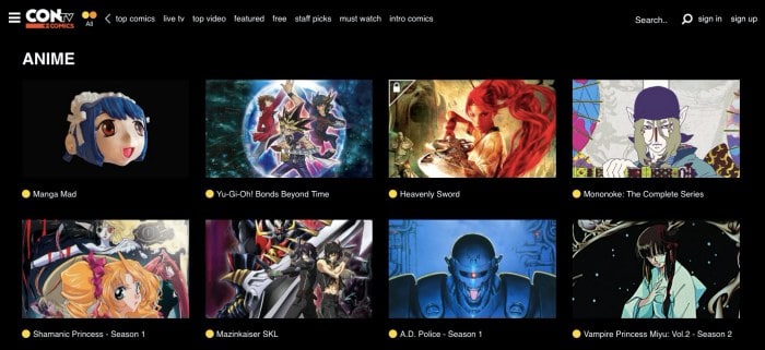 CONtv- anime streaming for free