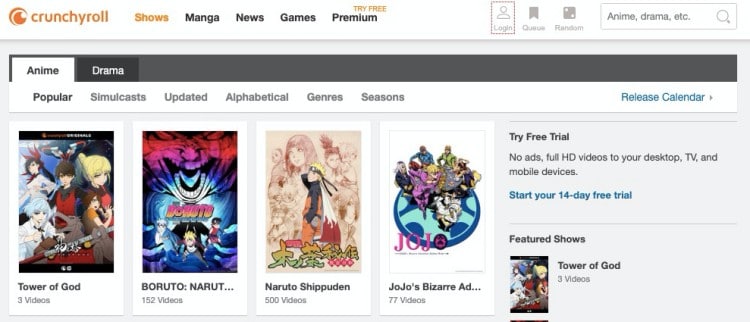 Crunchyroll- free anime streaming