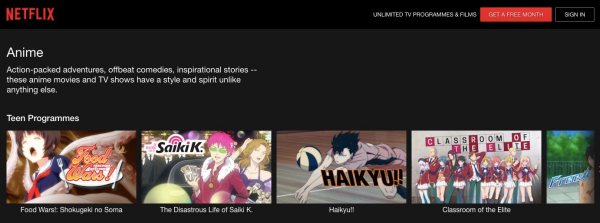 Netflix- anime downloading website in english dubbed