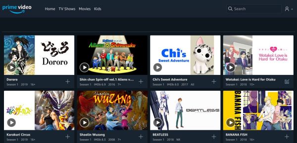 Prime Video- Anime downloading and streaming in HD