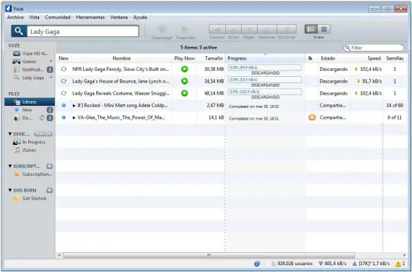 Vuze torrent clients for Windows Mac